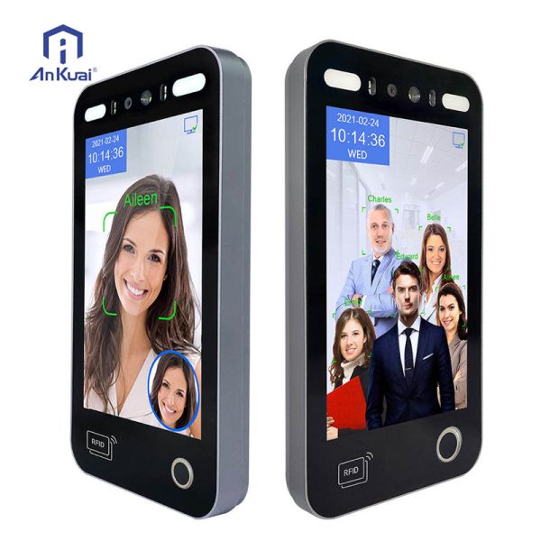 8 Inch SDK WiFi Biometric Attendance Terminal Night Vision Face Recognition Access Control Time Recording Cloud Storage