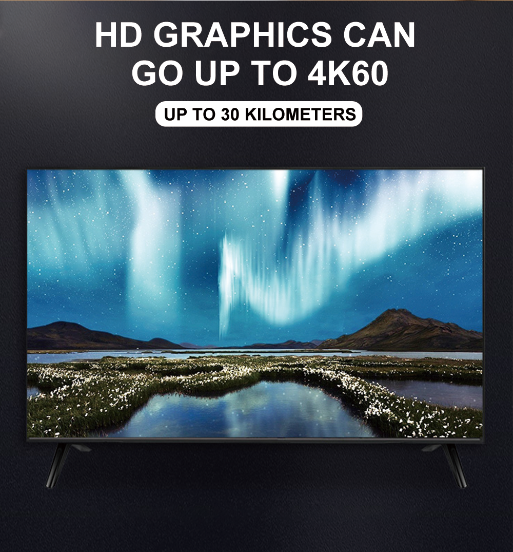 Zero Delay 30KM Fiber Optic HDMI Extender with 4K60 Resolution and KVM Support for Long Distance AV Transmission