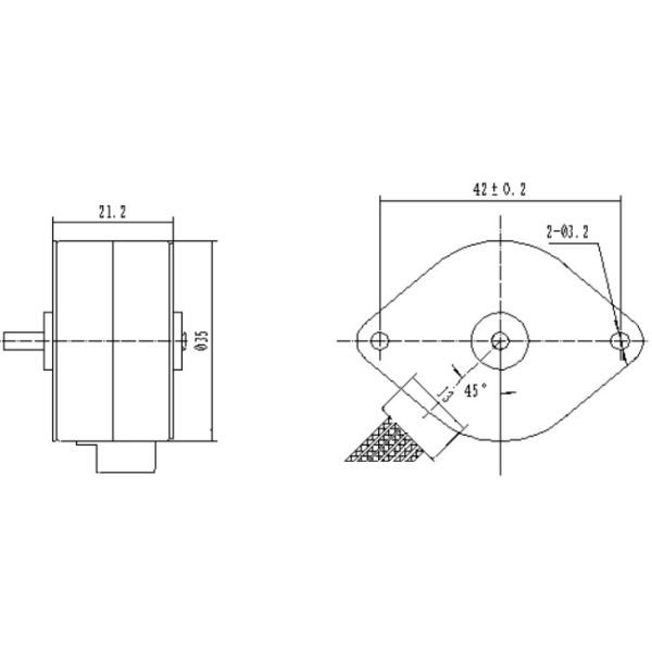 8v12v 24v мотор 35mm 4 участков шагая мотор 7,5 градусов Stepper для машины кофе