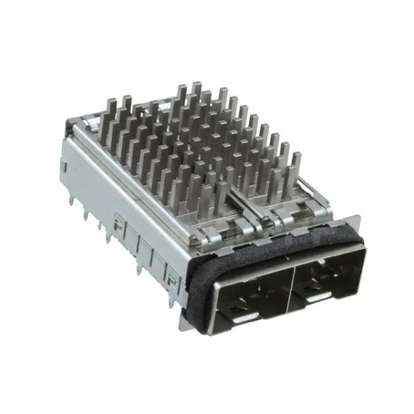 TE 2198224-3 SFP+ Cage Ganged (1x2) с соединителем теплового раковины эластомерн