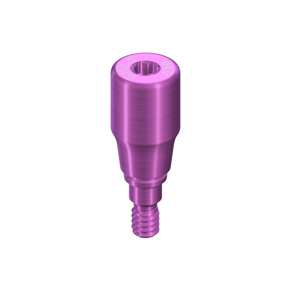 ITI Straumann BLX® RB/WB HEALING ABUTMENT, CROWN, Ø 4MM, GH 2.5MM, AH 2MM/4MM, TITANIUM GR5 ELI, для использования в медицинских целях