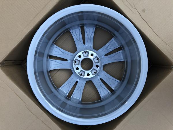 Lightweight ET43 5 Double Spoke 18 Inch Aluminum Rims Grey Himalaya Polished
