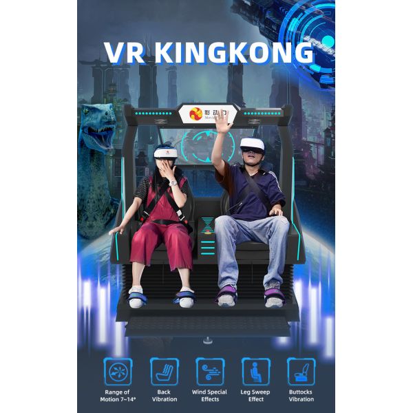 2-местный роллер-костер 9d Vr Киносимулятор Стул для виртуальной реальности Игровой автомат Аркада