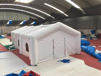 Adult Big White Inflatable Shelter Tent , Durable Inflatable Camping Shelter