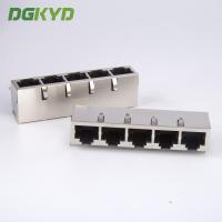La carte PCB montent 1x5 les crics modulaires de LAN de port multiple de connecteur des ports RJ45 du bouclier cinq