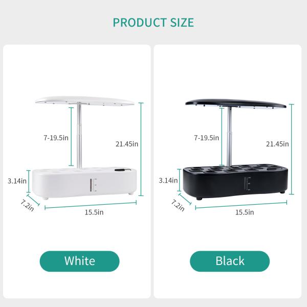 24w hydroponics growing system 12pods vegetable fruit home grow mini garden FULL SPECTRUM LARGE CAPACITY