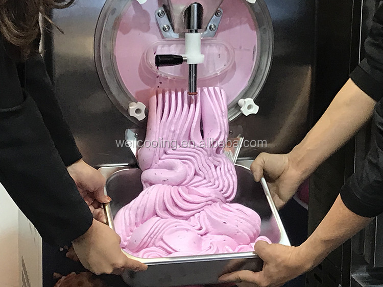 Ce Certified Italian Ice Cream Batch Freezing Commercial Desktop Hard Ice Cream Machine