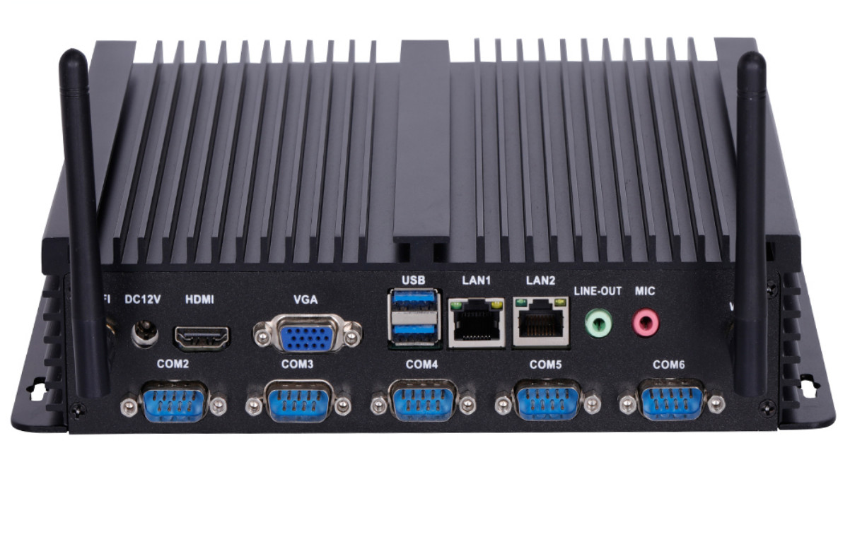 Wifi 3G/4G/GPS DDR4 врезало Fanless промышленный мини компьютер ПК