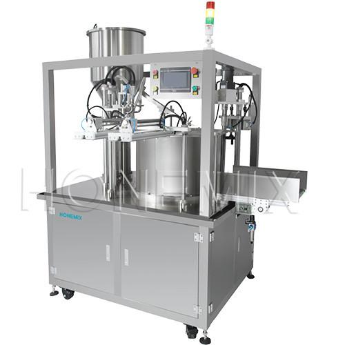 1.5KW Automatic Packing Machine Two Heads Filling Screw Capping Machine