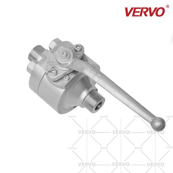 MNPT 2 Piece Ball Valve Welding Forged 2PC High Pressure 3/4'' Hard Seal Float Ball Valve 1500LB metal to Metal Seat