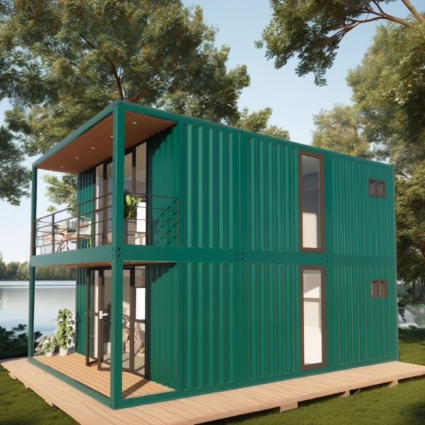 Casa de contenedores de dos pisos personalizable para vacaciones junto al mar Incendiaria Villa forestal prefabricada Resort Tamaños 20ft 40ft