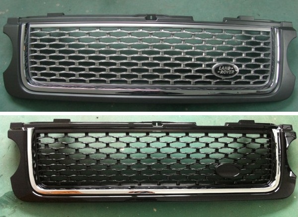 Rejilla delantera automática de cromo negro para Range Rover SPORT 2006 Tipo OE