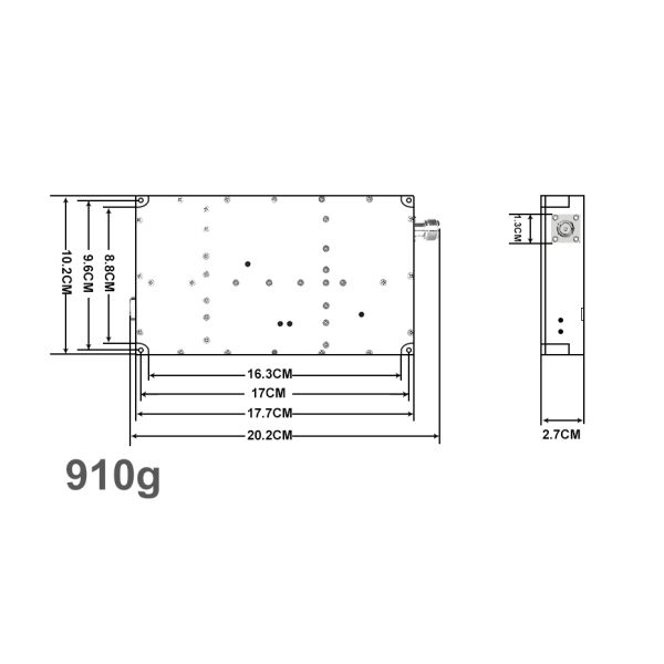 100W High-Power Jammer Module LDMOS with Circulator Protection for Anti-Drone Systems