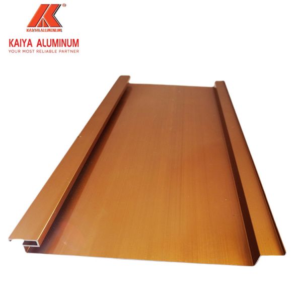 Extrusion Aluminum Door Profile Ultra Thin Anodized Gold Doors Windows