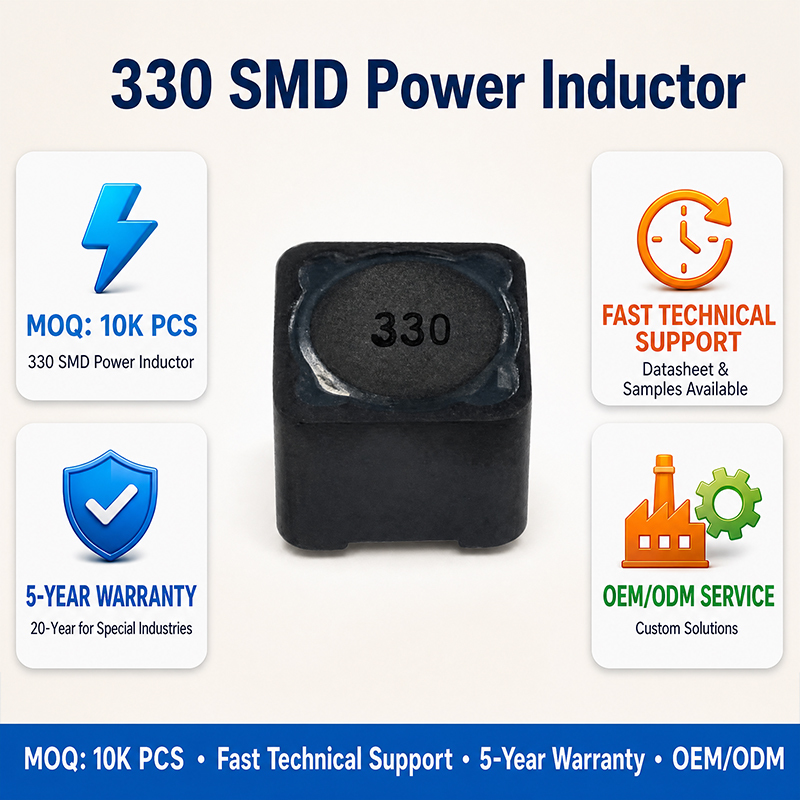 SMD 330 Shielded Power Inductor 33uH High Current SMT Coil For DC-DC Converters
