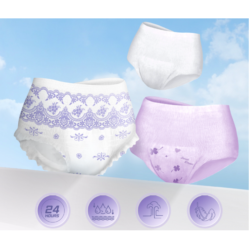No Washing Disposable Period Underwear Stretchy Waistband Disposable Period Panties