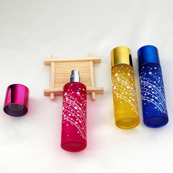 Glass Perfume Bottle Split Bottle Glass Bottle Bulk Perfume Bottle 30ML Colored Glass Spray Perfume Empty Bottle
