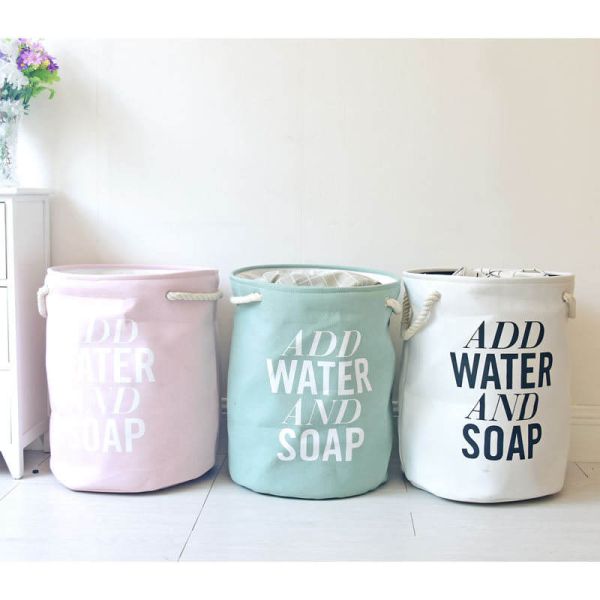 Big Capacity Dirty 760g Cloth Laundry Basket Waterproof Non Woven Oxford 40x50cm