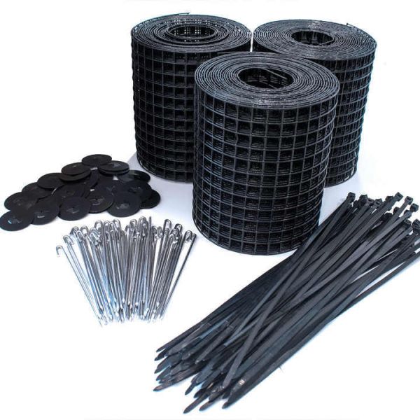 Aluminum Critter Guard Solar Panel Bird Deterrent Clips stainless weld mesh