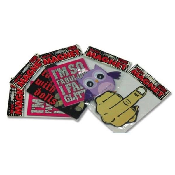 OEM ODM Synthetic Paper Fridge Magnet Durable And Waterproof Magnetic Car Signs With Custom Shapes