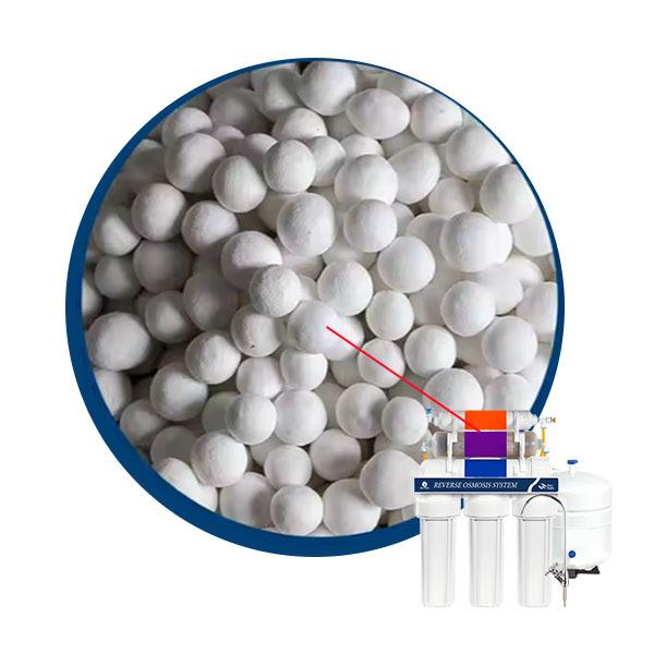 Food Grade Calcium Sulfite Ceramic Ball Dechlorine Chlorine Remover Ball For Water Treatment