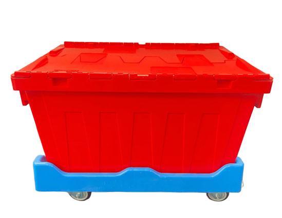 Carrito de plástico para el traslado de cajas