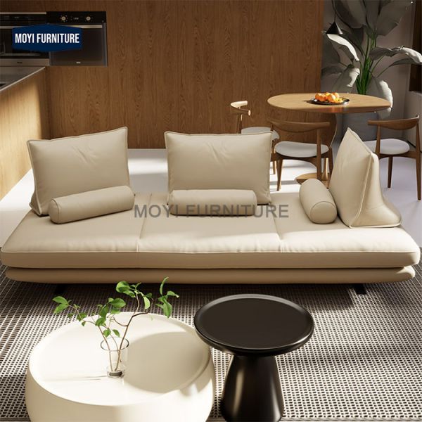 Modern Italian Indoor Living Room Couch Sofa Set Hotel Lobby Beige Fabric Home Furniture Sectional Reclinable PRADO Leisure Sofa