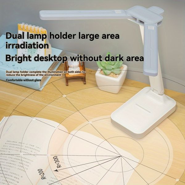 Three-level Brightness Adjustment LED Table Lamp Providing Lighting Solution for Work Study and Relaxation Environments