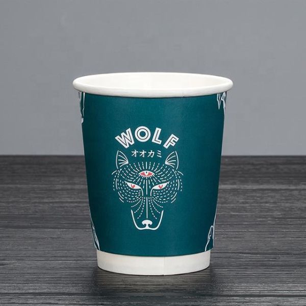 Disposable Eco Friendly Coffee Paper Cups Hot Cup Environmentally Friendly Packaging