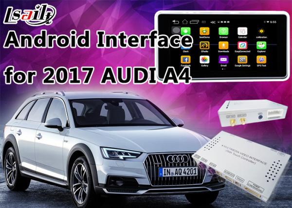 Relação 2017 video dos multimédios da navegação de AUDI A4 Andorid com Mirrorlink incorporado, WIFI, linha de guia do estacionamento