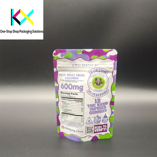 Deodorant Resealable Custom Food Packaging Bags Moisture Resistance