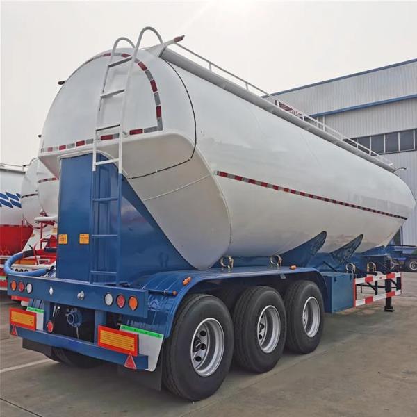 CIMC High Tensile Low Carbon Alloy Steel 40cbms 3-axle W Shape Bulker Carrier Cement Semi-trailer