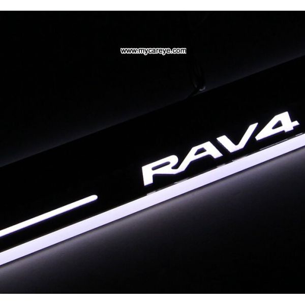 Toyota RAV4 car door welcome lights LED Moving Door sill Scuff for sale