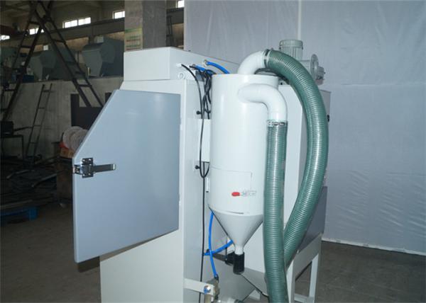 900mm * 600mm * 550mm Suction Blast Cabinet Dust Free 550W Fan Power 250Kg Weight