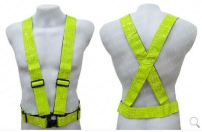 Adjustable Reflective Waist Belt Fluorescent  Green Hi Vis Safety Belt