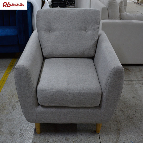 Slipcovered Washable Sectional Linen Fabric Sofa For Living Room
