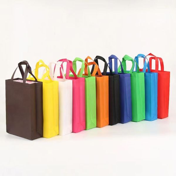 Custom Logo Printed Non Woven Fabric Tote Bag for Grocery Shopping and Promotion