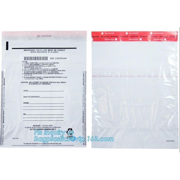 Examination Paper Security Bags Document Security Bags Evidence Bags Tamper Evident Property Bags Courier & Mail Bags Bi