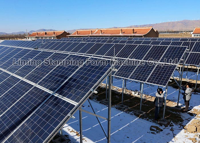 Стальной солнечный крен кронштейна PV формируя машину, крен конструкции крепления ISO бывший