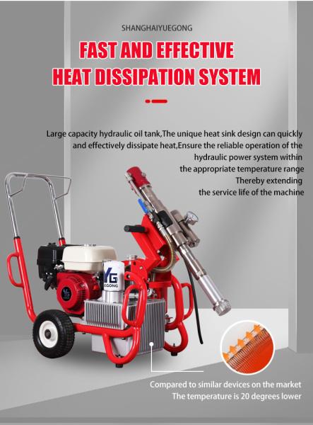 Electric / Gas Airless Wall Paint Putty Machine 8L/Min Flow High Pressure System
