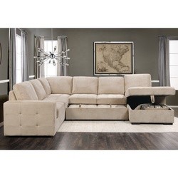 chocolate pineapple pattern u-shaped 2seater single armrest loveseat pull-out bed sectional sofa bed sets