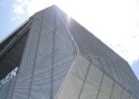 Aluminum 2.5mm Thickness Expanded Metal Sunshade Shields Building From Strong Sunlight