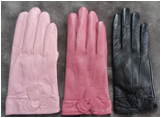 Newest fashion sheeepskin fur leather women's gloves in various color