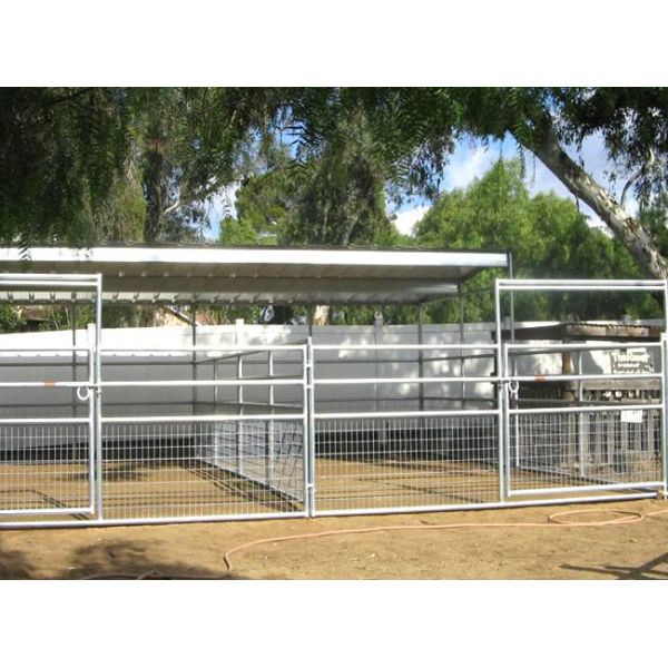 сваренная 2x4 лошадь провода обшивает панелями 4 загородку лошади датчика 6 сваренную датчиком