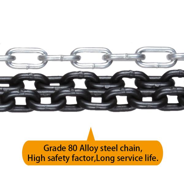 JTCK 2 Ton Chain Hoist with Low-Alloy Structural Steel Plates and Grade 80 Load Chain