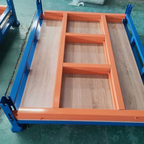 Industrial Warehouse Storage Grid Metal Pallet Box Stackable High Durability