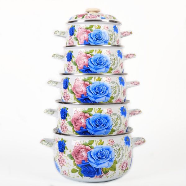 Enamel Coating Casserole Pot Customized Color Turkish Style Stew Pot 18 20 22 24 26cm