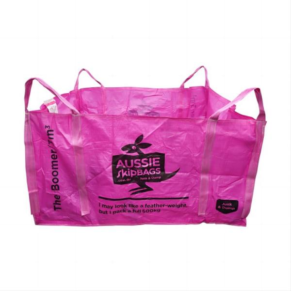 3 Cubic Yard Bag Purle Wast Skip Bag For Building Materials Garbage Junk Bag