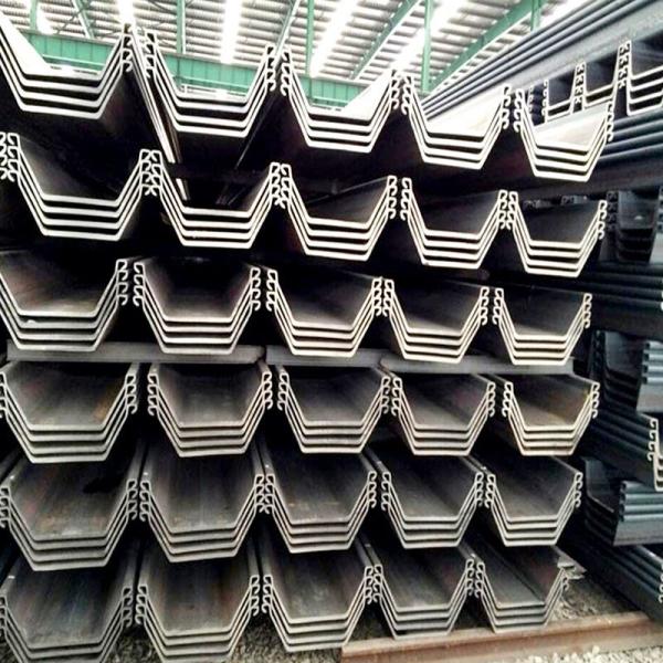 Larsen U Z Type Hot Rolled Steel Sheet Pile SY295 S355 SY390 DIN GB JIS Standard