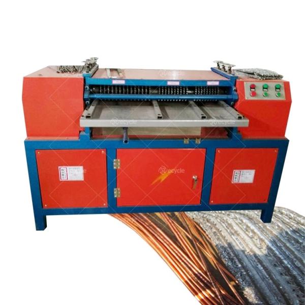 Aluminum Radiator Stripping Machine / Automatic Car AC Condenser Radiator Recycling Machine